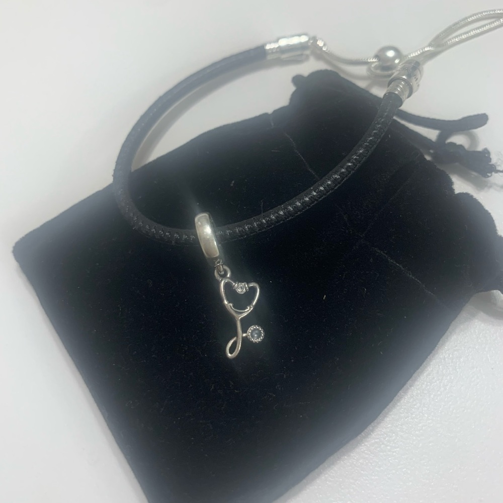 Pandora bracelet with nurse charm